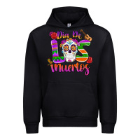 Black dia de los muertos Urban Hoodie - MaliasSmallBusiness