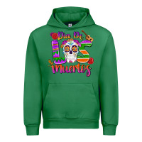 Emerald dia de los muertos Urban Hoodie - MaliasSmallBusiness