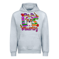 Heather Grey dia de los muertos Urban Hoodie - MaliasSmallBusiness