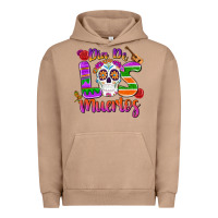Pigment Burro dia de los muertos Urban Hoodie - MaliasSmallBusiness