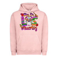 Pigment Salmon dia de los muertos Urban Hoodie - MaliasSmallBusiness