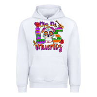 White dia de los muertos Urban Hoodie - MaliasSmallBusiness