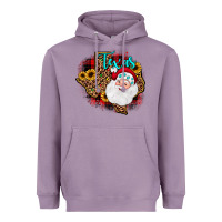 Lavender santa texas map Heavyweight Hoodie - JahusDesignShop