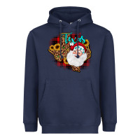 Navy santa texas map Heavyweight Hoodie - JahusDesignShop