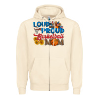 Sandshell loud and proud basketball mom Zipper Hoodie - HRA Design Shop