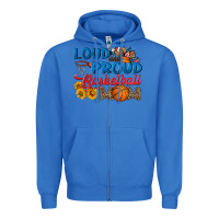 True Royal loud and proud basketball mom Zipper Hoodie - HRA Design Shop