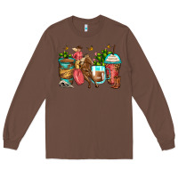 Chestnut cowgirl coffee cups Long Sleeve Tee - Zillion Design Studio