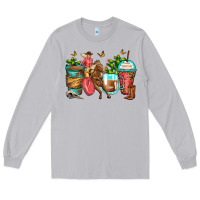 Moon Dust cowgirl coffee cups Long Sleeve Tee - Zillion Design Studio