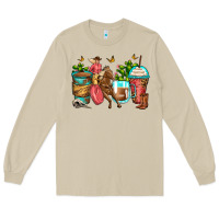 Mushroom cowgirl coffee cups Long Sleeve Tee - Zillion Design Studio