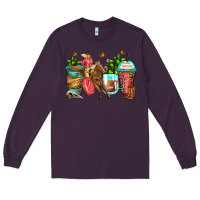 Plum cowgirl coffee cups Long Sleeve Tee - Zillion Design Studio