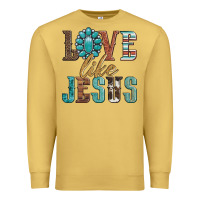 Antique Gold love like jesus Premium Sweatshirt - Artiststas