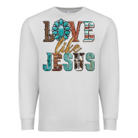 Dove Grey love like jesus Premium Sweatshirt - Artiststas
