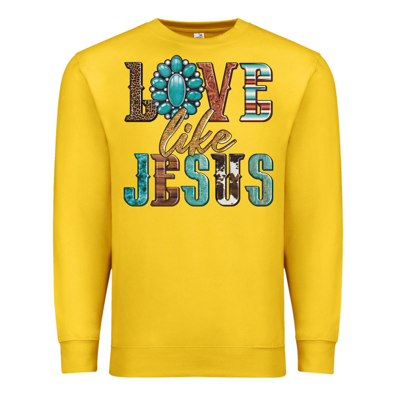 Love Like Jesus Premium Sweatshirt by Artiststas | Teevron