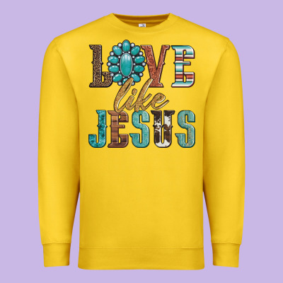 Love Like Jesus Premium Sweatshirt Designed By Artiststas