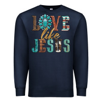 Navy love like jesus Premium Sweatshirt - Artiststas