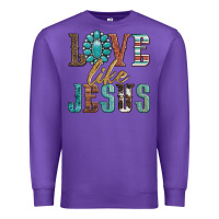 Purple love like jesus Premium Sweatshirt - Artiststas