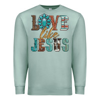 Seafoam love like jesus Premium Sweatshirt - Artiststas