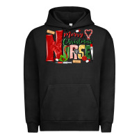 Pigment Black merry christmas nurse Urban Hoodie - MaliasSmallBusiness