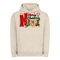 Pigment French Oak merry christmas nurse Urban Hoodie - MaliasSmallBusiness