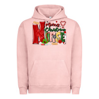 Pigment Salmon merry christmas nurse Urban Hoodie - MaliasSmallBusiness
