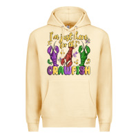 Pina Colada i'm just here for the crawfish Premium Hoodie - MaliasSmallBusiness