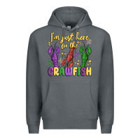 Rock i'm just here for the crawfish Premium Hoodie - MaliasSmallBusiness