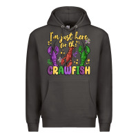 Smoke i'm just here for the crawfish Premium Hoodie - MaliasSmallBusiness
