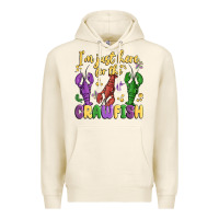 Tofu i'm just here for the crawfish Premium Hoodie - MaliasSmallBusiness
