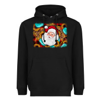 Black santa background Heavyweight Hoodie - JahusDesignShop