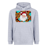 Heather Grey santa background Heavyweight Hoodie - JahusDesignShop