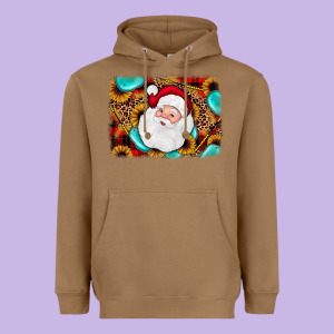 Santa Background Heavyweight Hoodie Designed By Jahusdesignshop