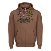 Chestnut halloween sister Zipper Hoodie - CowhideDigitalArt