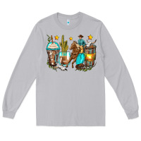 Moon Dust cowboy coffee cups Long Sleeve Tee - Zillion Design Studio