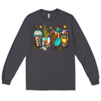 Smoke cowboy coffee cups Long Sleeve Tee - Zillion Design Studio
