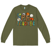 Army Green pe teacher Long Sleeve Tee - AdoDesignShop