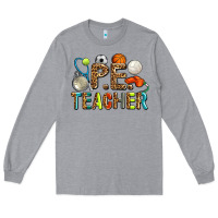 Heather Grey pe teacher Long Sleeve Tee - AdoDesignShop