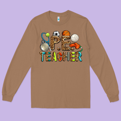 Pe Teacher Long Sleeve Tee Designed By Adodesignshop