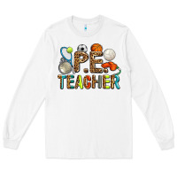 White pe teacher Long Sleeve Tee - AdoDesignShop