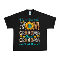 Black i have three tittles mom grandma great grandma Urban Heavy Tee - Zillion Design Studio
