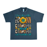 Midnight Navy i have three tittles mom grandma great grandma Urban Heavy Tee - Zillion Design Studio