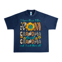 Navy i have three tittles mom grandma great grandma Urban Heavy Tee - Zillion Design Studio