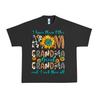 Pigment Black i have three tittles mom grandma great grandma Urban Heavy Tee - Zillion Design Studio