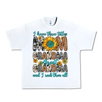 White i have three tittles mom grandma great grandma Urban Heavy Tee - Zillion Design Studio