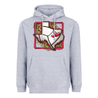 Heather Grey leopard volleyball texas map Heavyweight Hoodie - Jasminsmagicworld