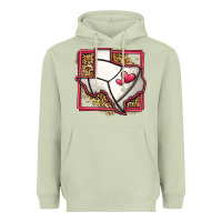 Matcha leopard volleyball texas map Heavyweight Hoodie - Jasminsmagicworld