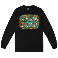 Black western mama tried with sunflowers and gemstone Long Sleeve Tee - texasbilliewilder
