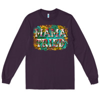 Plum western mama tried with sunflowers and gemstone Long Sleeve Tee - texasbilliewilder