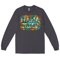 Smoke western mama tried with sunflowers and gemstone Long Sleeve Tee - texasbilliewilder