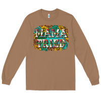 Toasted Coconut western mama tried with sunflowers and gemstone Long Sleeve Tee - texasbilliewilder