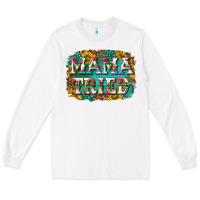White western mama tried with sunflowers and gemstone Long Sleeve Tee - texasbilliewilder